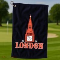 New York London Clock Tower Golf Towel thumb 1