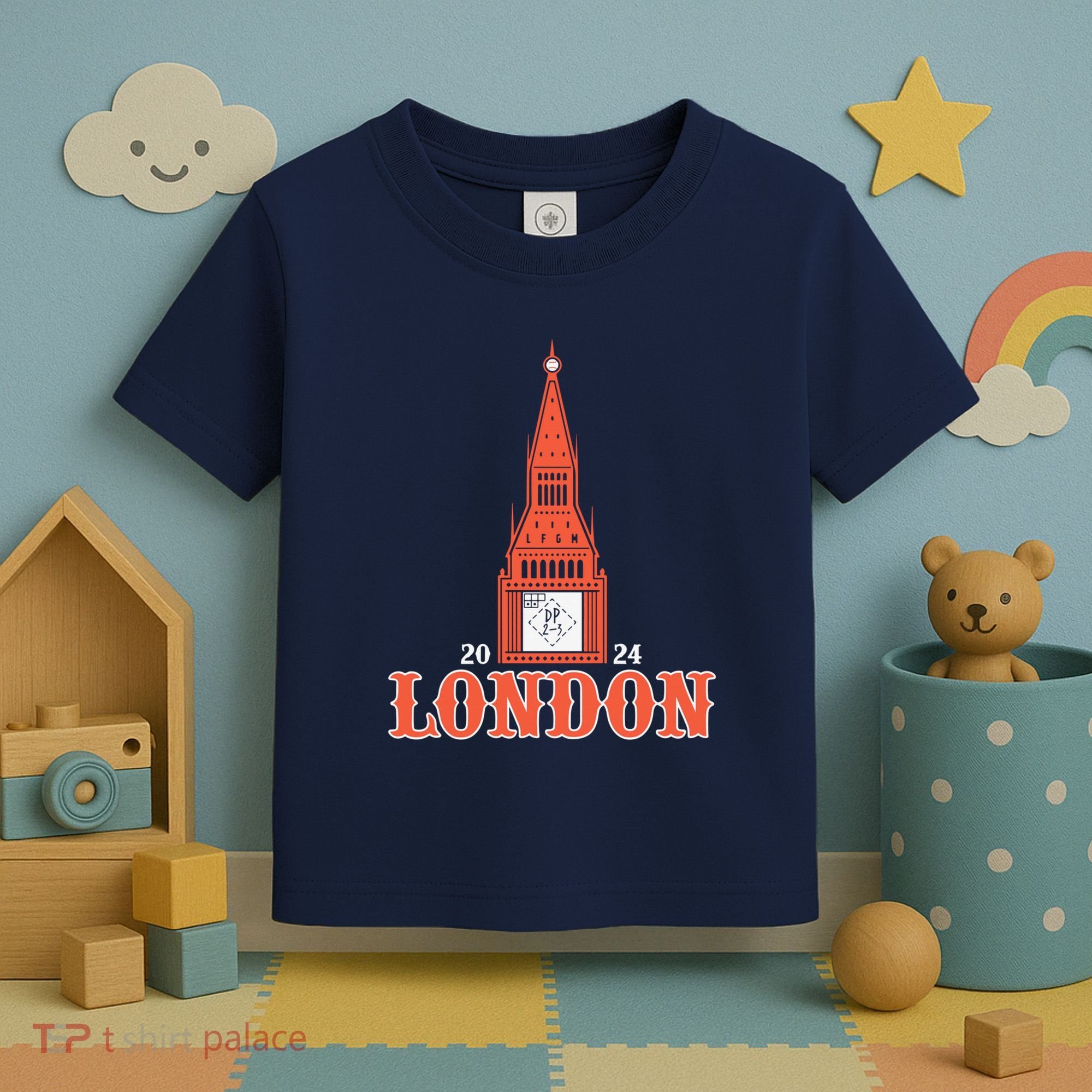 New York London Clock Tower Toddler T-Shirt
