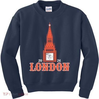 New York London Clock Tower Kids Sweatshirt