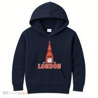 New York London Clock Tower Kids Hoodie thumb 0