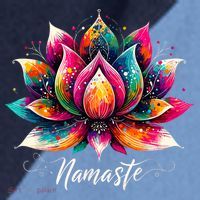 Namaste Yoga Lotus Flower Meditaton Zen Bohemian Raglan Baseball Sleeve Shirt thumb 2