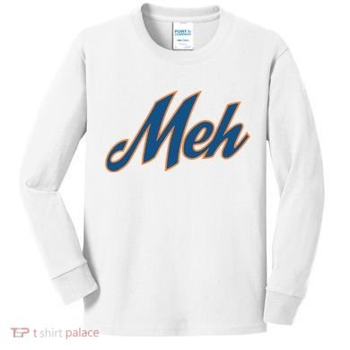 New York Meh Kids Long Sleeve Shirt