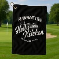 New York Manhattan Hells Kitchen Golf Towel thumb 1