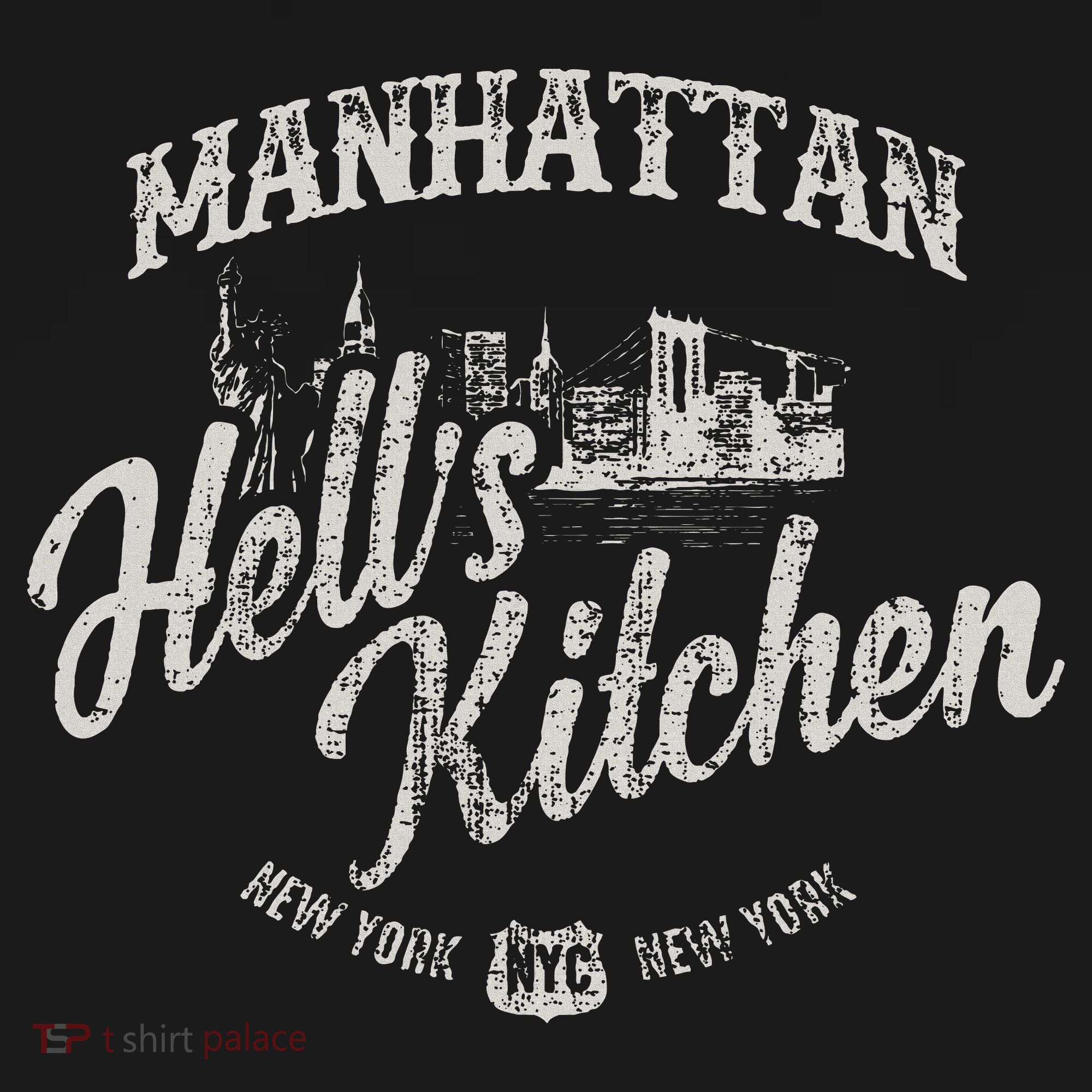 New York Manhattan Hells Kitchen Kids Long Sleeve Shirt