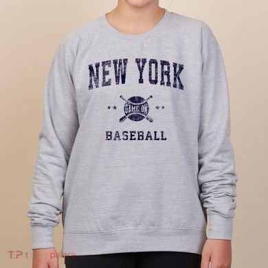 New York Ny Vintage Baseball Throwback Retro Design Women's Sweatshirt