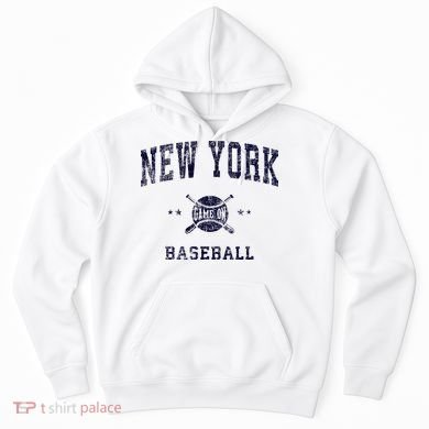 New York Ny Vintage Baseball Throwback Retro Design Hoodie