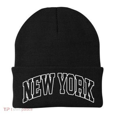New York Ny Throwback Design Classic Beanie