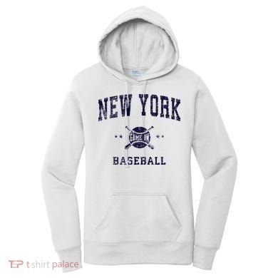 New York NY Vintage Baseball Throwback Retro Design Women's Hoodie