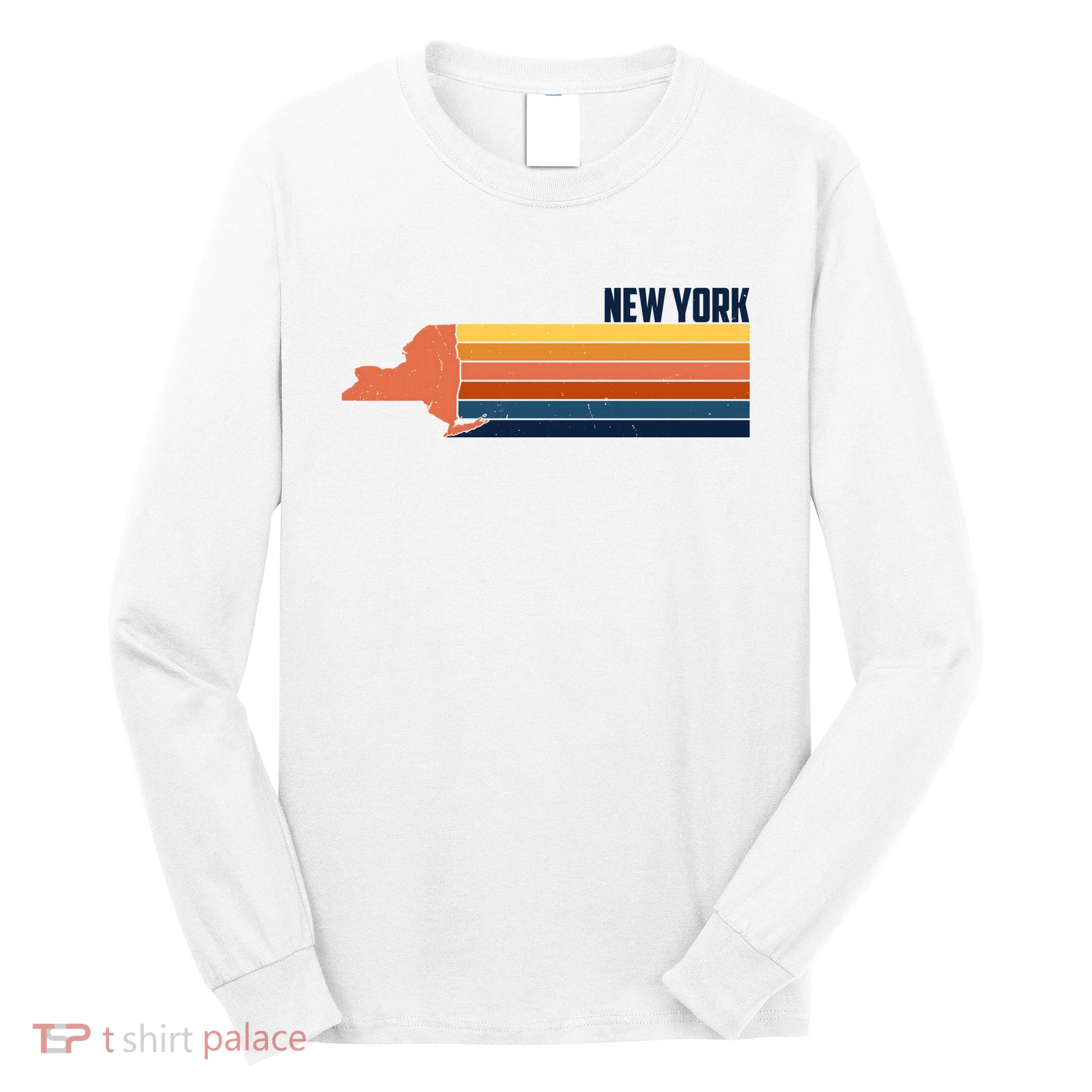 Retro Vintage New York Long Sleeve Shirt