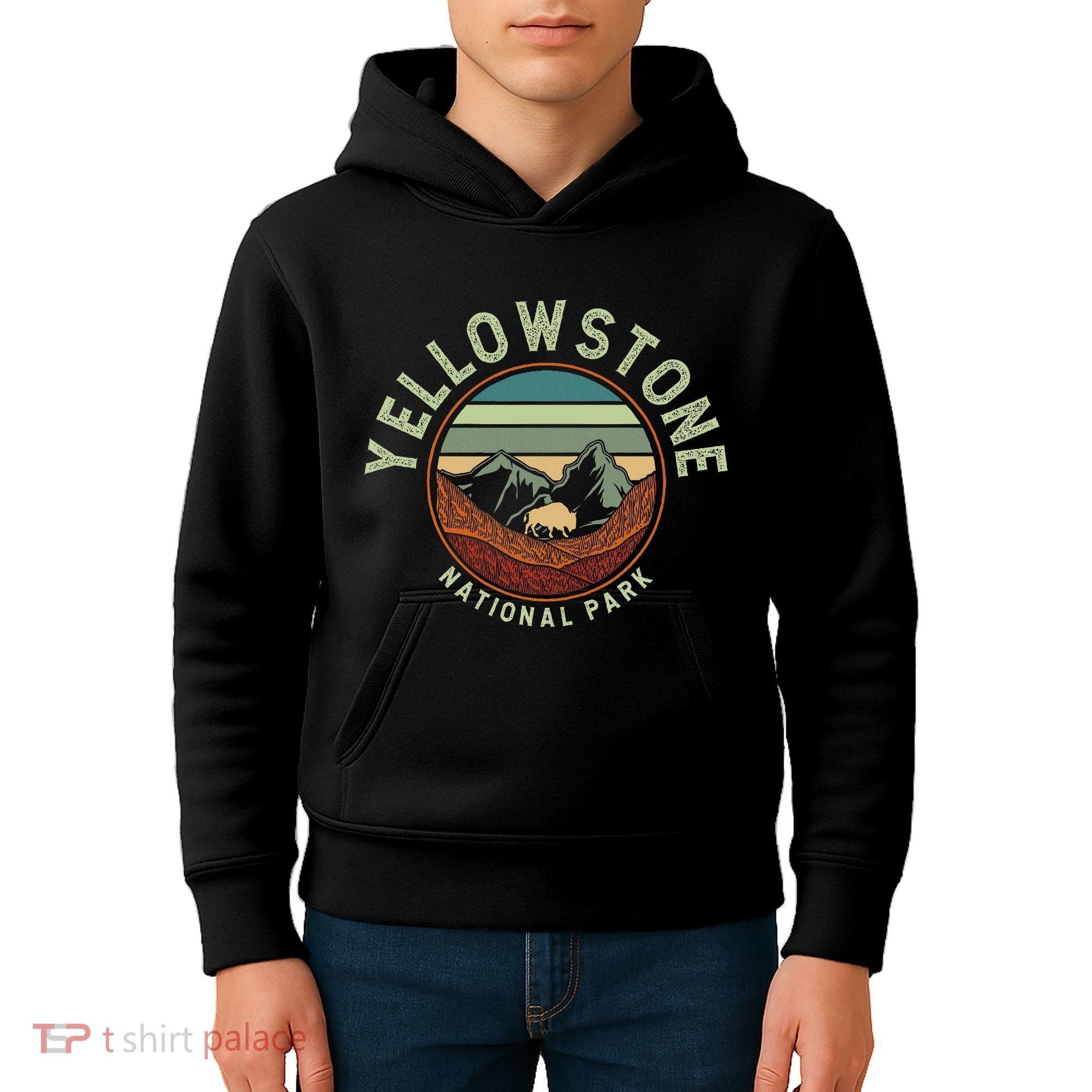 Nature Yellowstone National Park Kids Hoodie