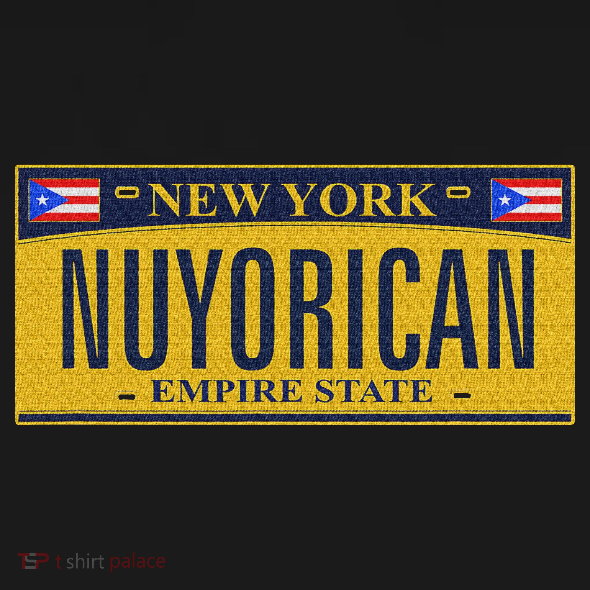 New York Nuyorican License Plate Puerto Rican Flags Women's Hoodie