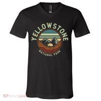 Nature Yellowstone National Park V-Neck T-Shirt thumb 0