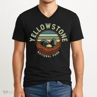 Nature Yellowstone National Park V-Neck T-Shirt thumb 2