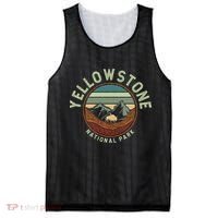 Nature Yellowstone National Park Mesh Reversible Basketball Jersey Tank thumb 0