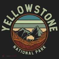 Nature Yellowstone National Park Golf Towel thumb 3