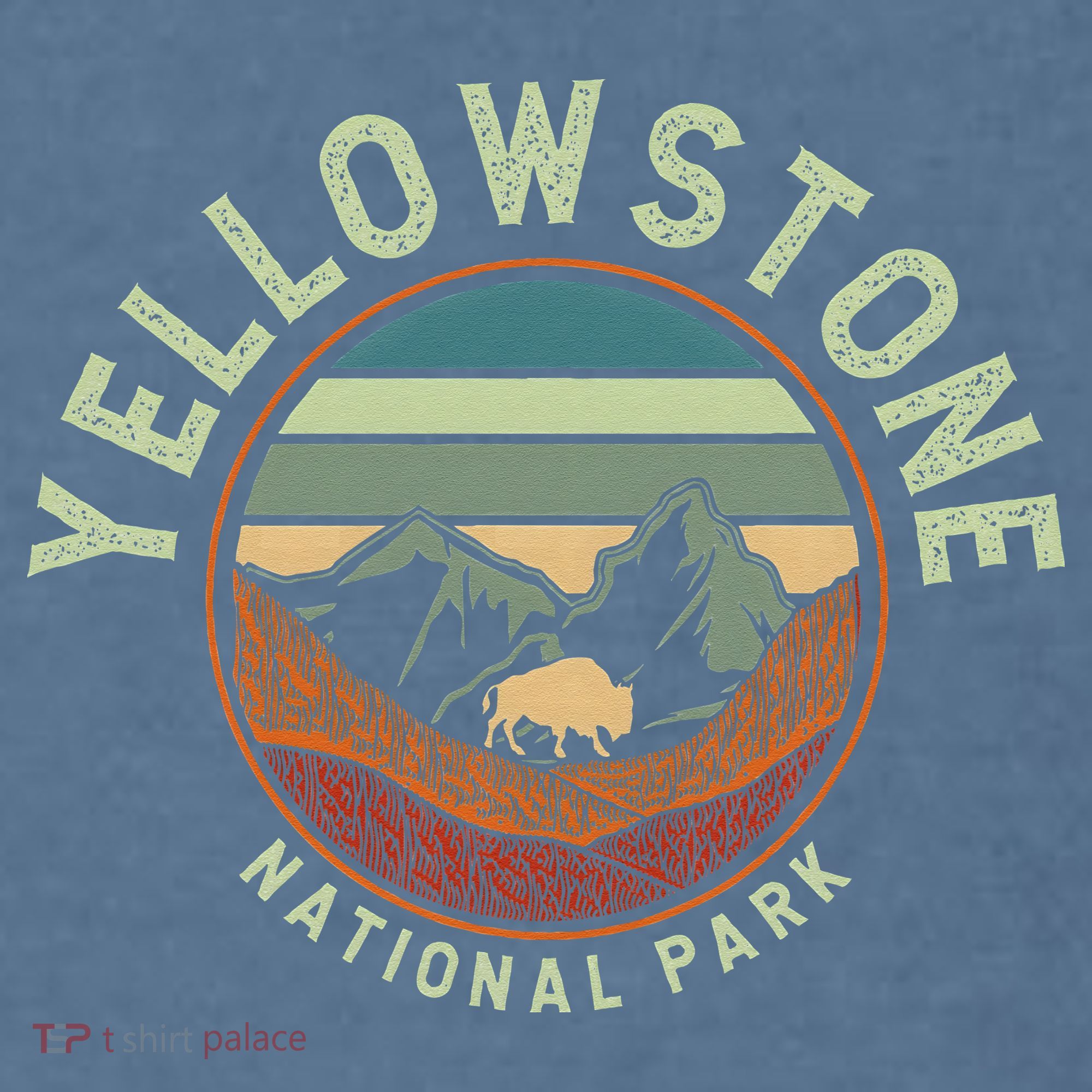 Nature Yellowstone National Park Garment-Dyed Sweatshirt