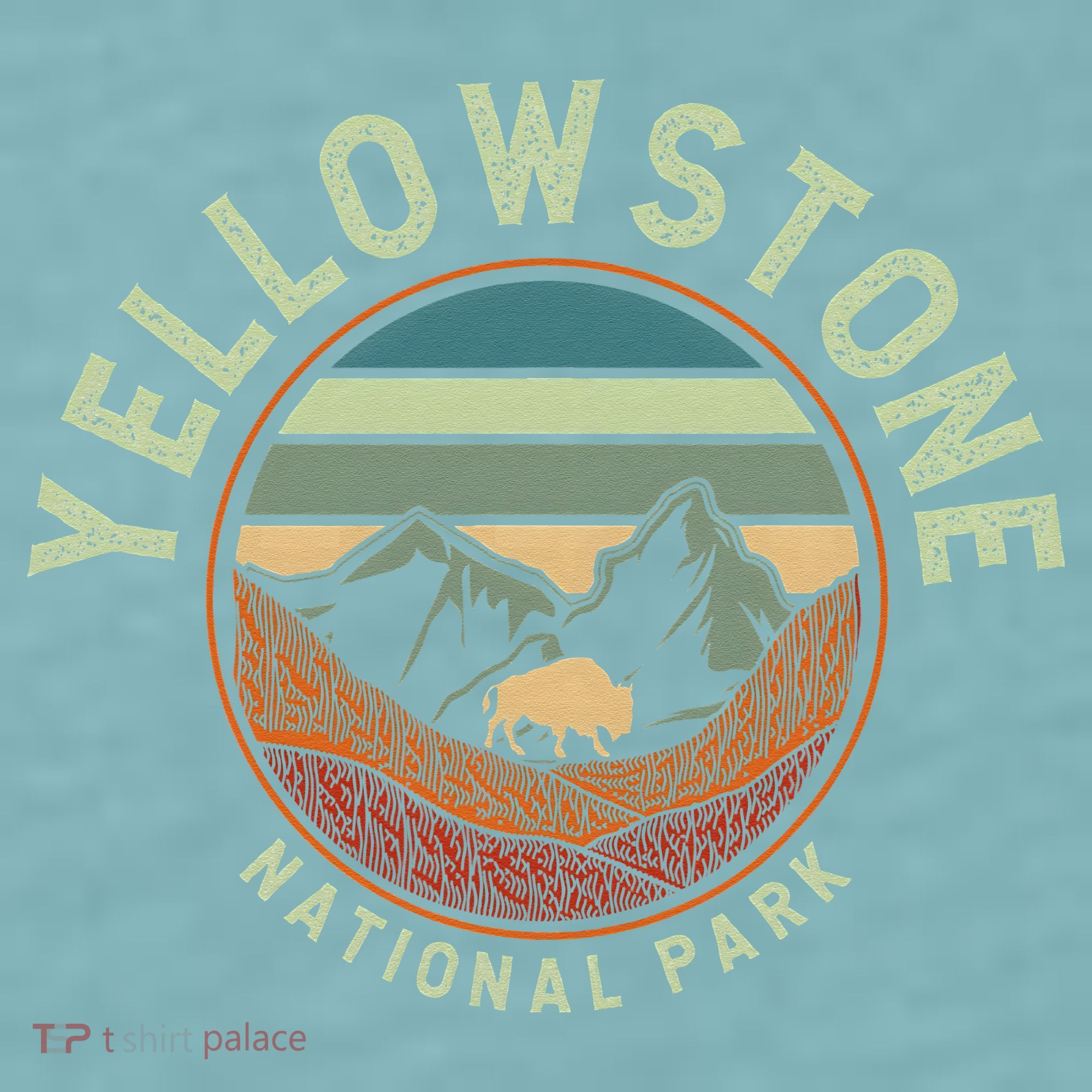 Nature Yellowstone National Park Sueded Cloud Jersey T-Shirt