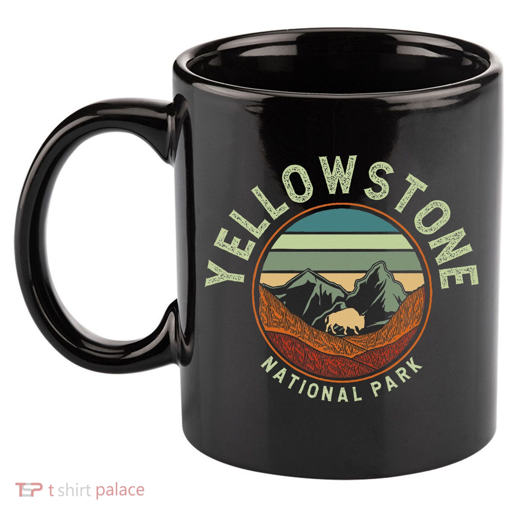 Nature Yellowstone National Park 11oz C Handle Ceramic Mug