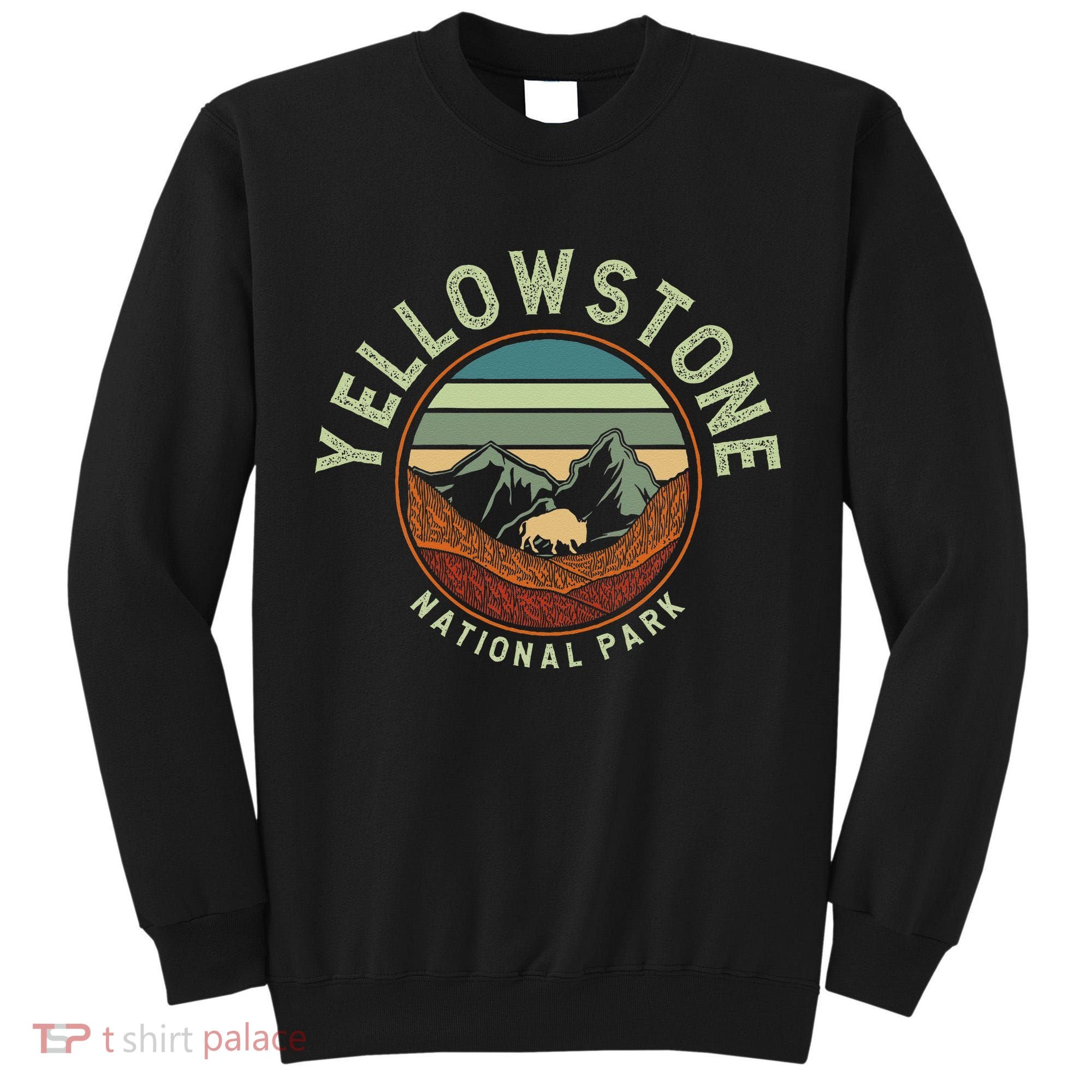 Nature Yellowstone National Park Tall Sweatshirt