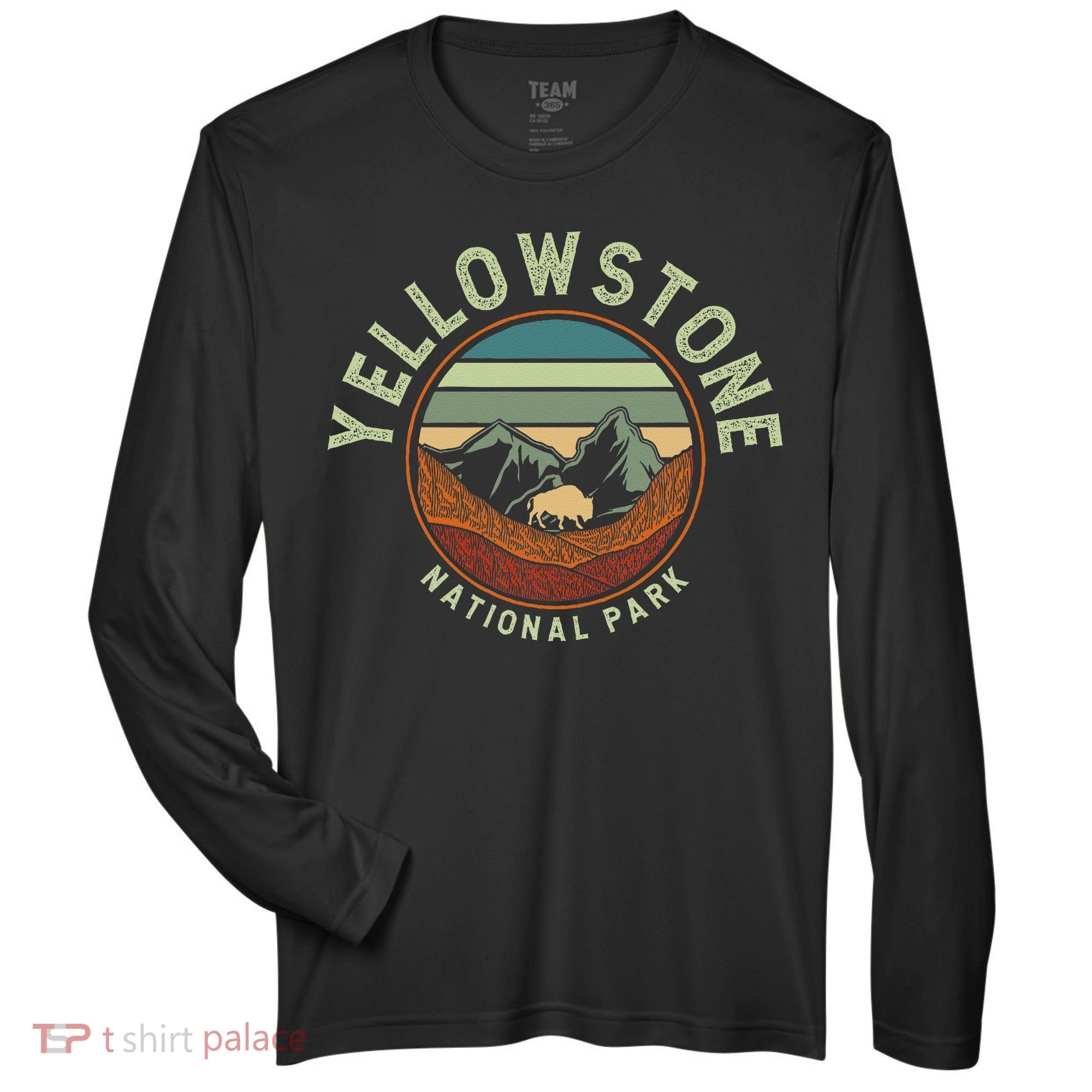 Nature Yellowstone National Park Zone Performance Long-Sleeve T-Shirt