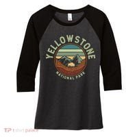 Nature Yellowstone National Park Women's Tri-Blend 3/4-Sleeve Raglan Shirt thumb 0