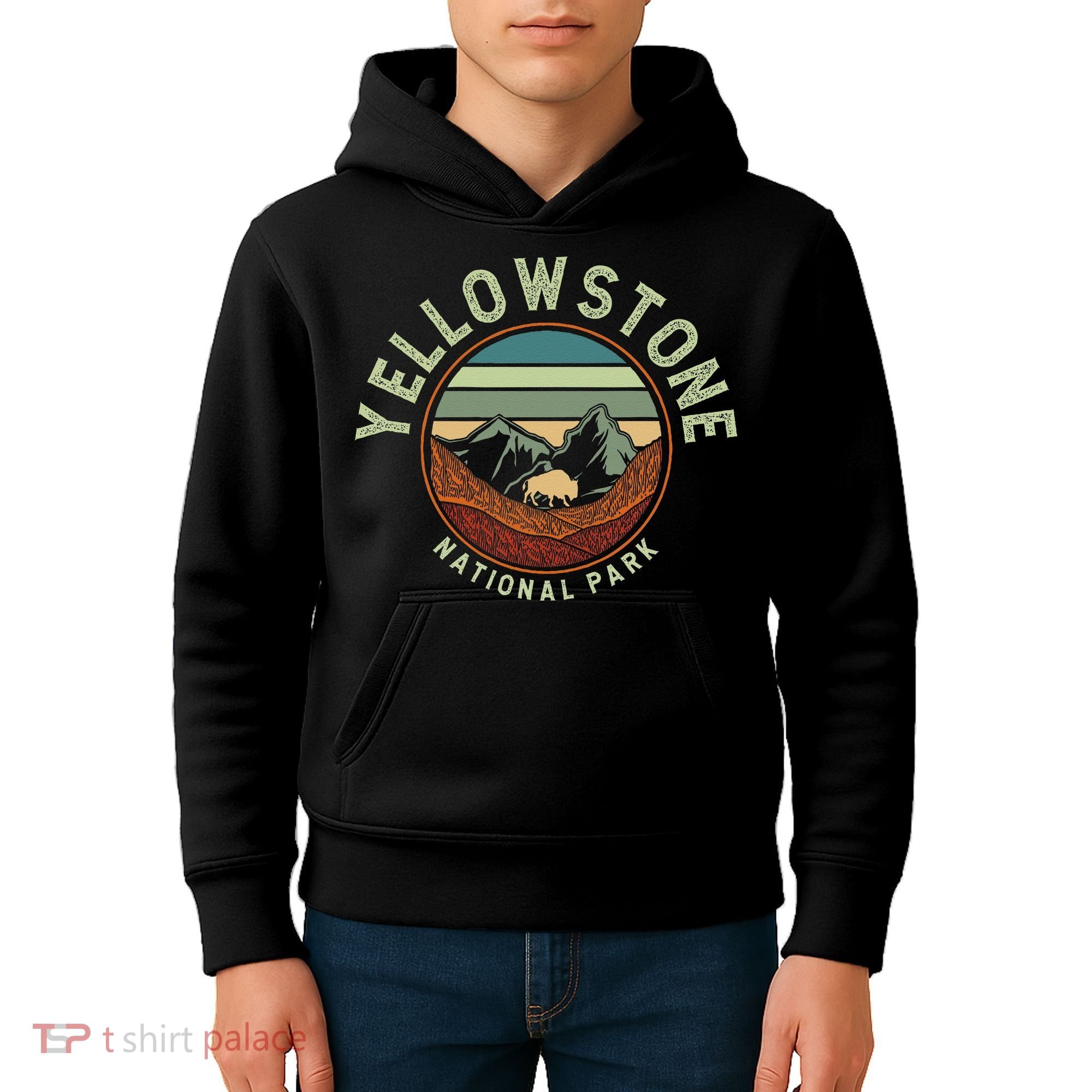 Nature Yellowstone National Park Kids Hoodie
