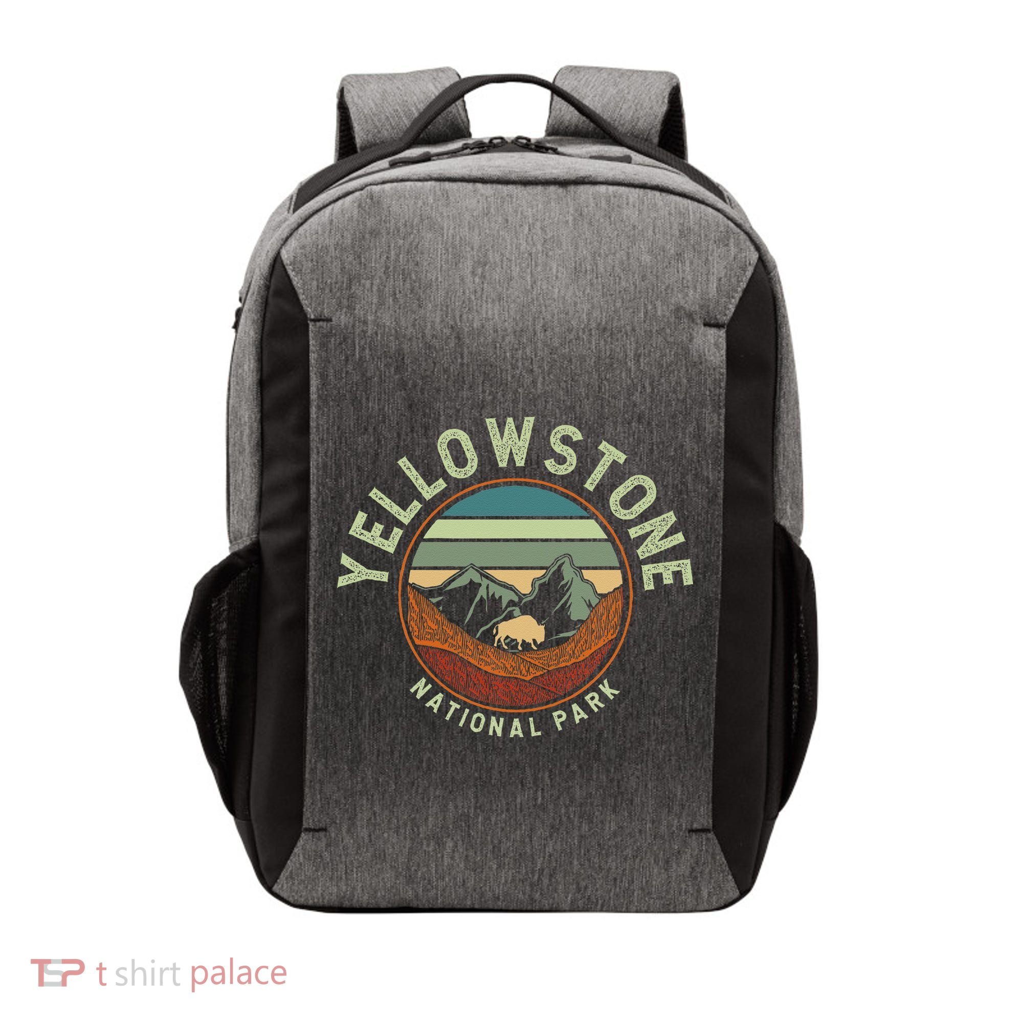 Nature Yellowstone National Park Vector Backpack