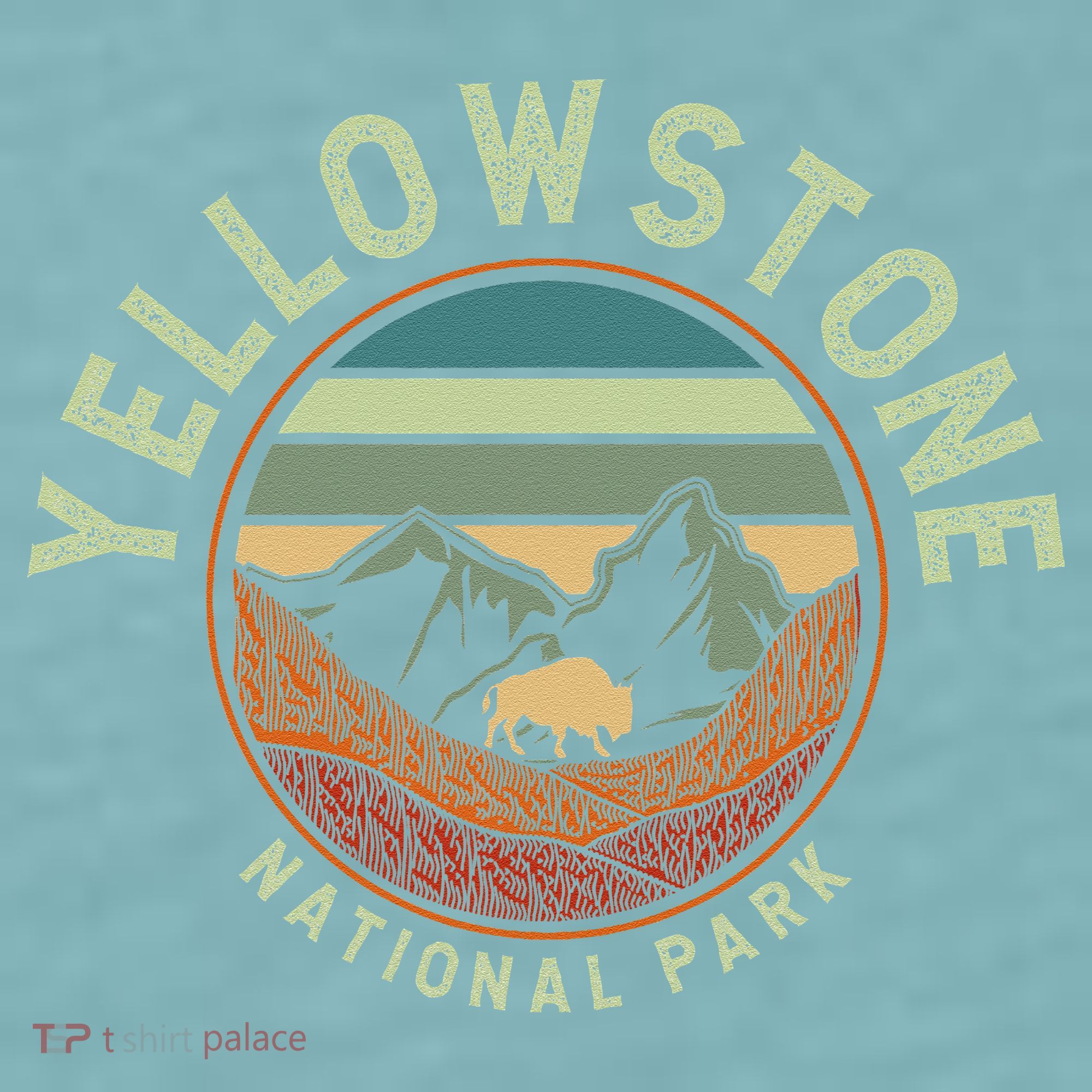 Nature Yellowstone National Park Sueded Cloud Jersey T-Shirt