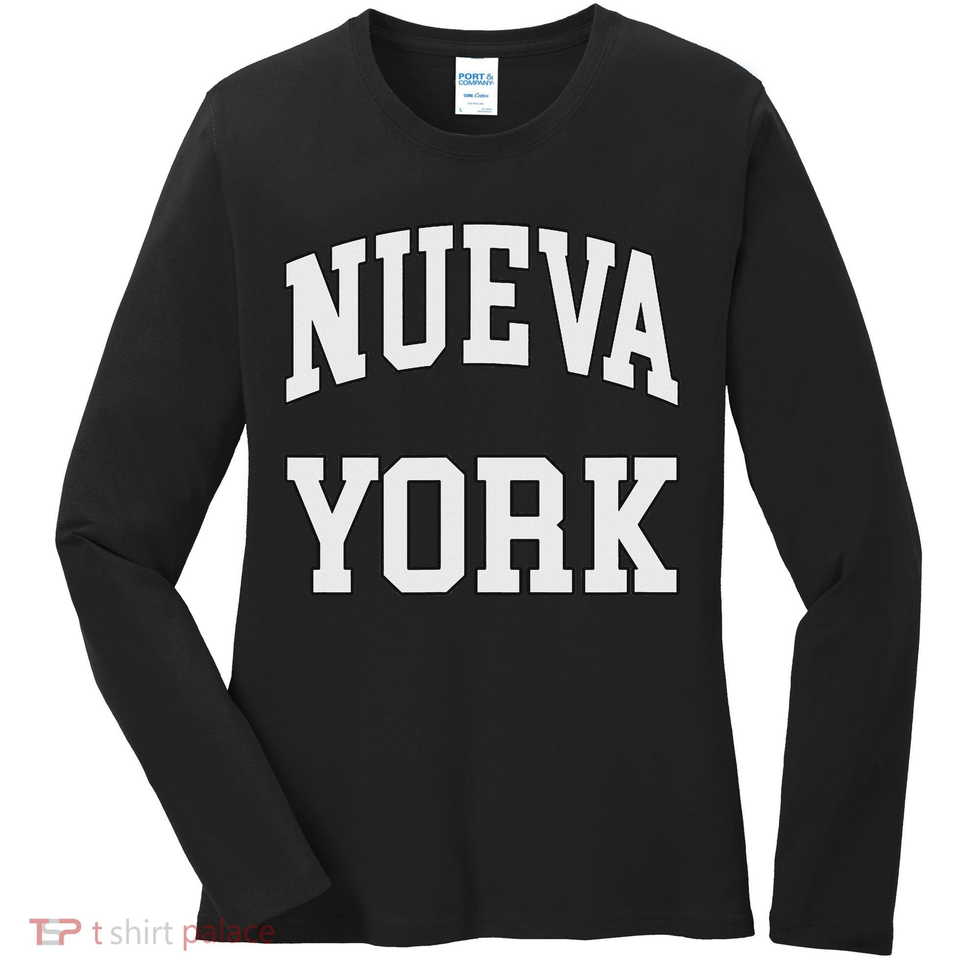 New York Nueva York Nyc Spanglish Women's Long Sleeve Shirt