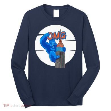 New York Omg Gorilla Top Tower Long Sleeve Shirt