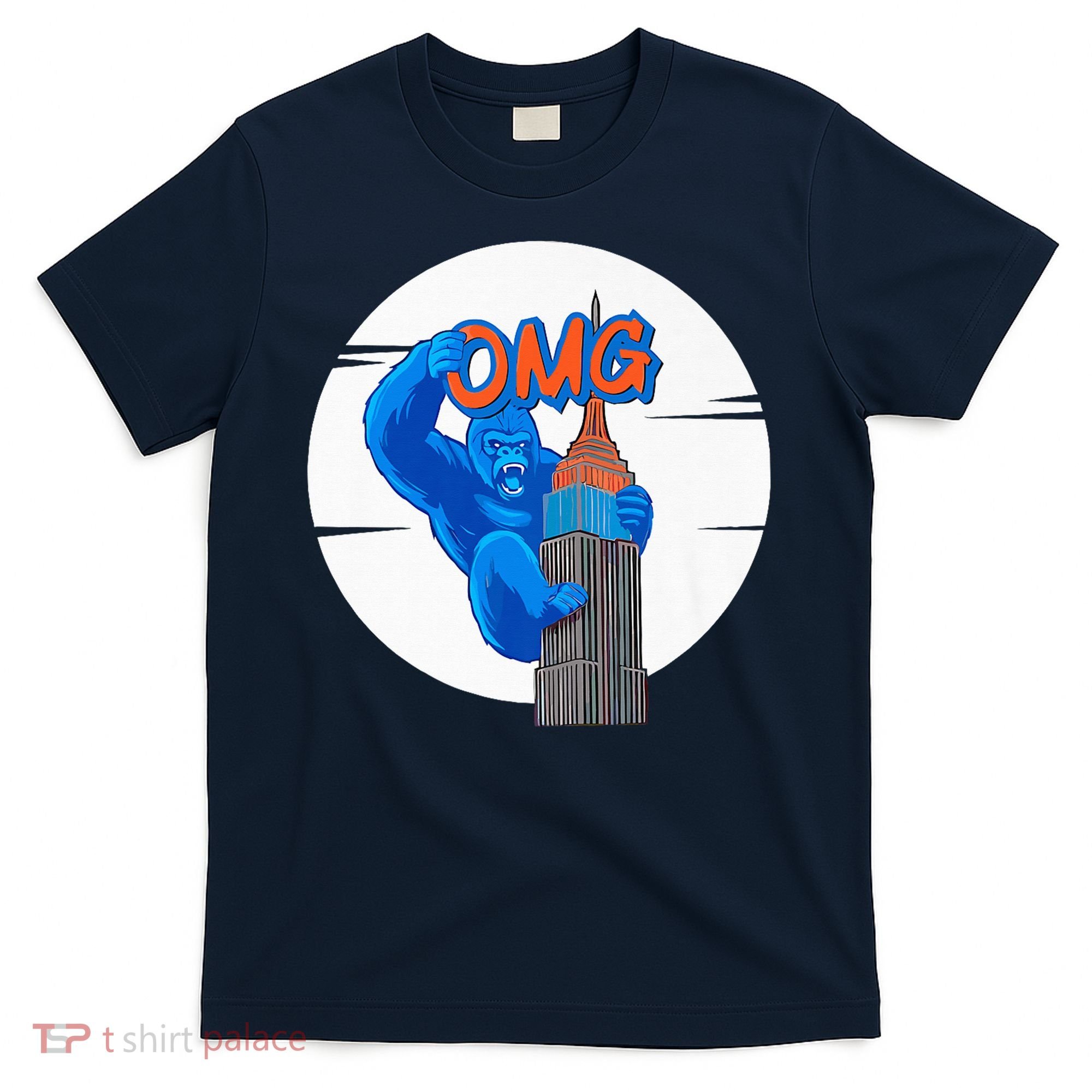 New York Omg Gorilla Top Tower T-Shirt
