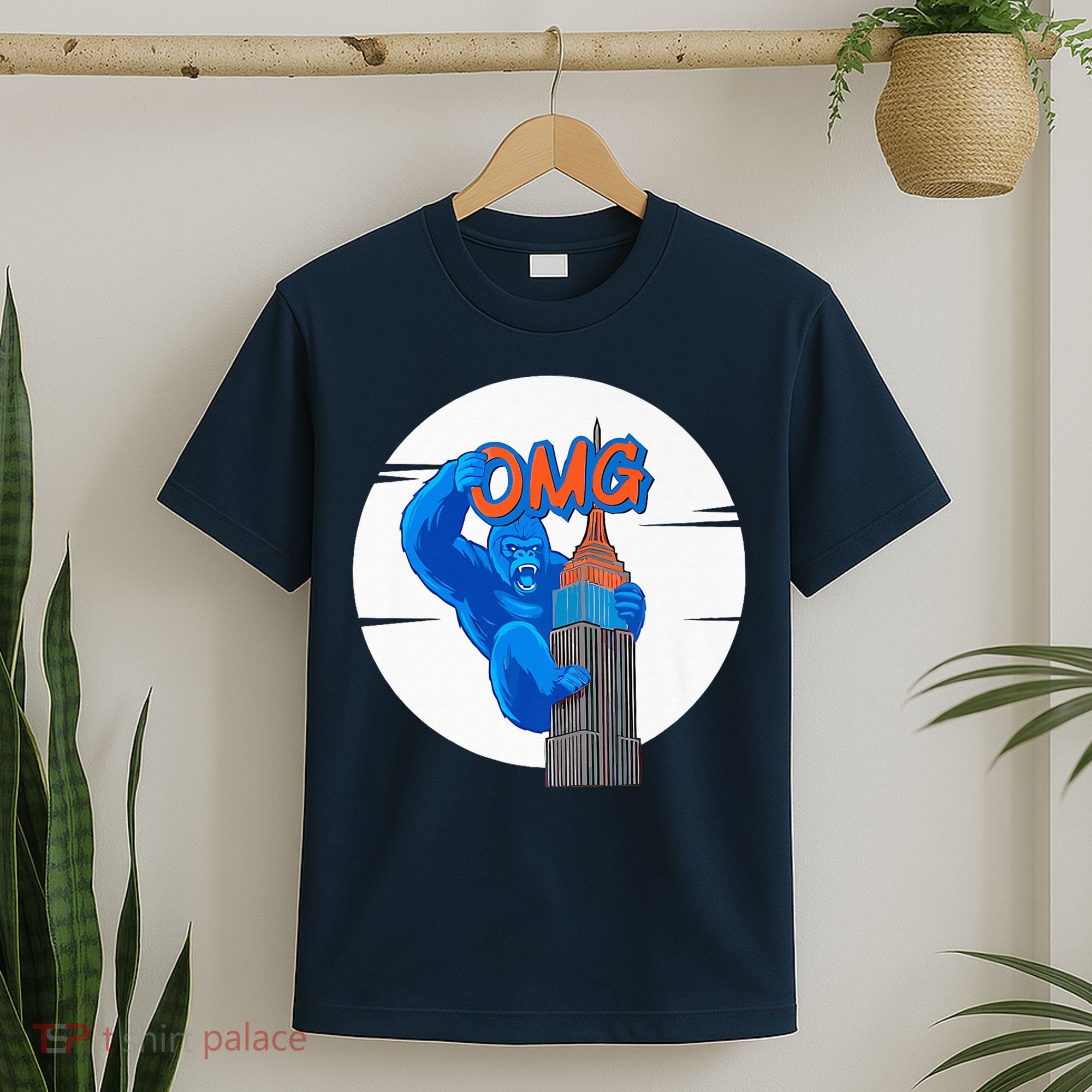 New York Omg Gorilla Top Tower T-Shirt