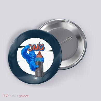 New York Omg Gorilla Top Tower Button