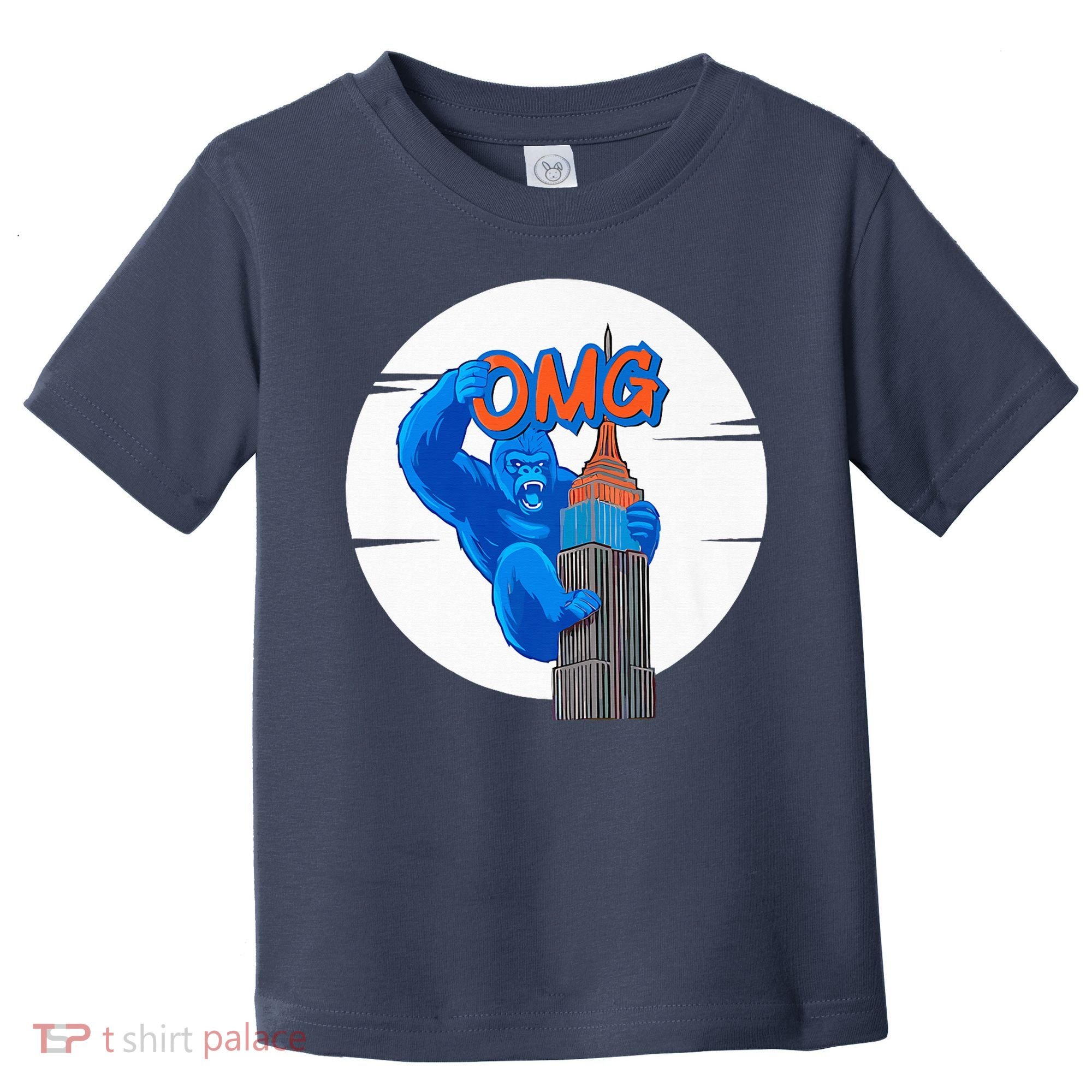 New York Omg Gorilla Top Tower Toddler T-Shirt