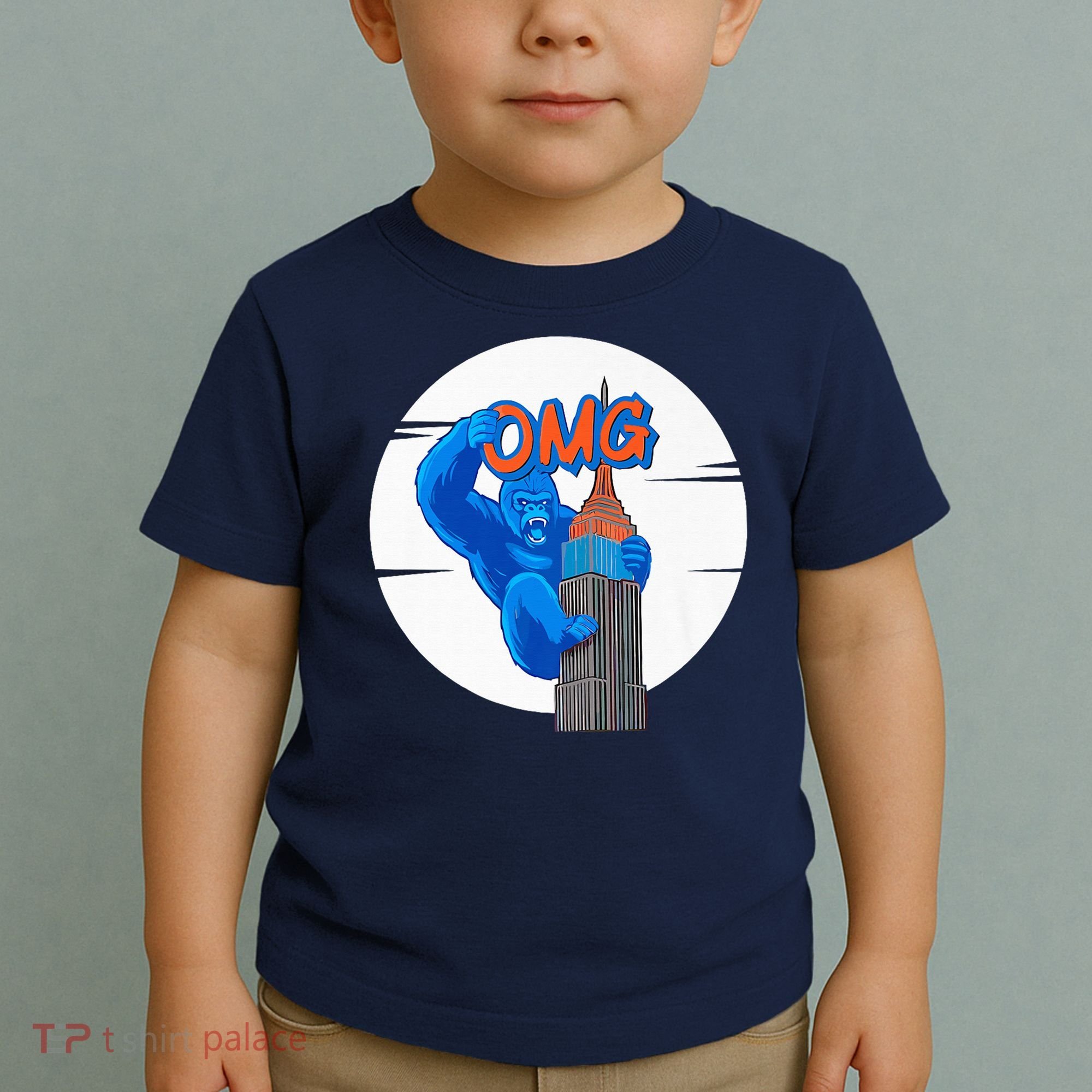 New York Omg Gorilla Top Tower Toddler T-Shirt