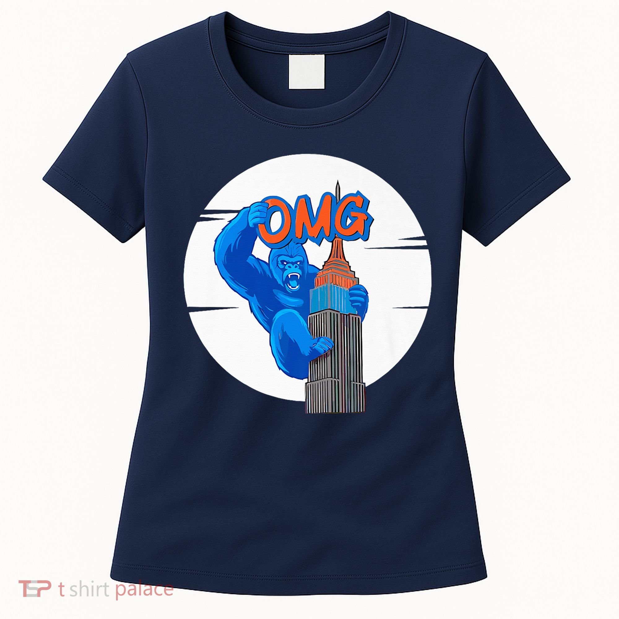 New York Omg Gorilla Top Tower Women's T-Shirt