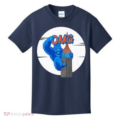 New York Omg Gorilla Top Tower Kids T-Shirt