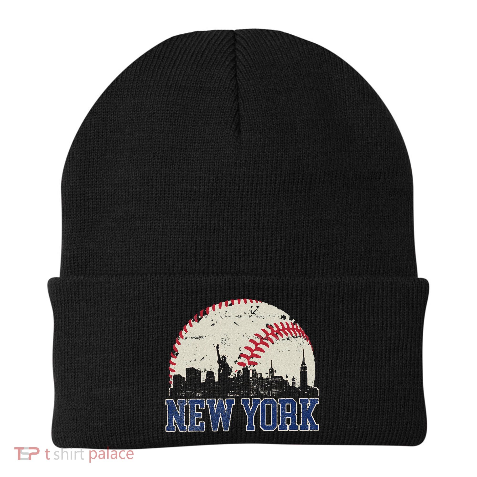 New York Retro Baseball Lover Met At Game Day Beanie