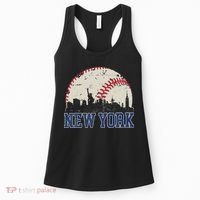 New York Retro Baseball Lover Met At Game Day Women's Tank Top thumb 0