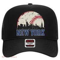 New York Retro Baseball Lover Met At Game Day Hat thumb 0