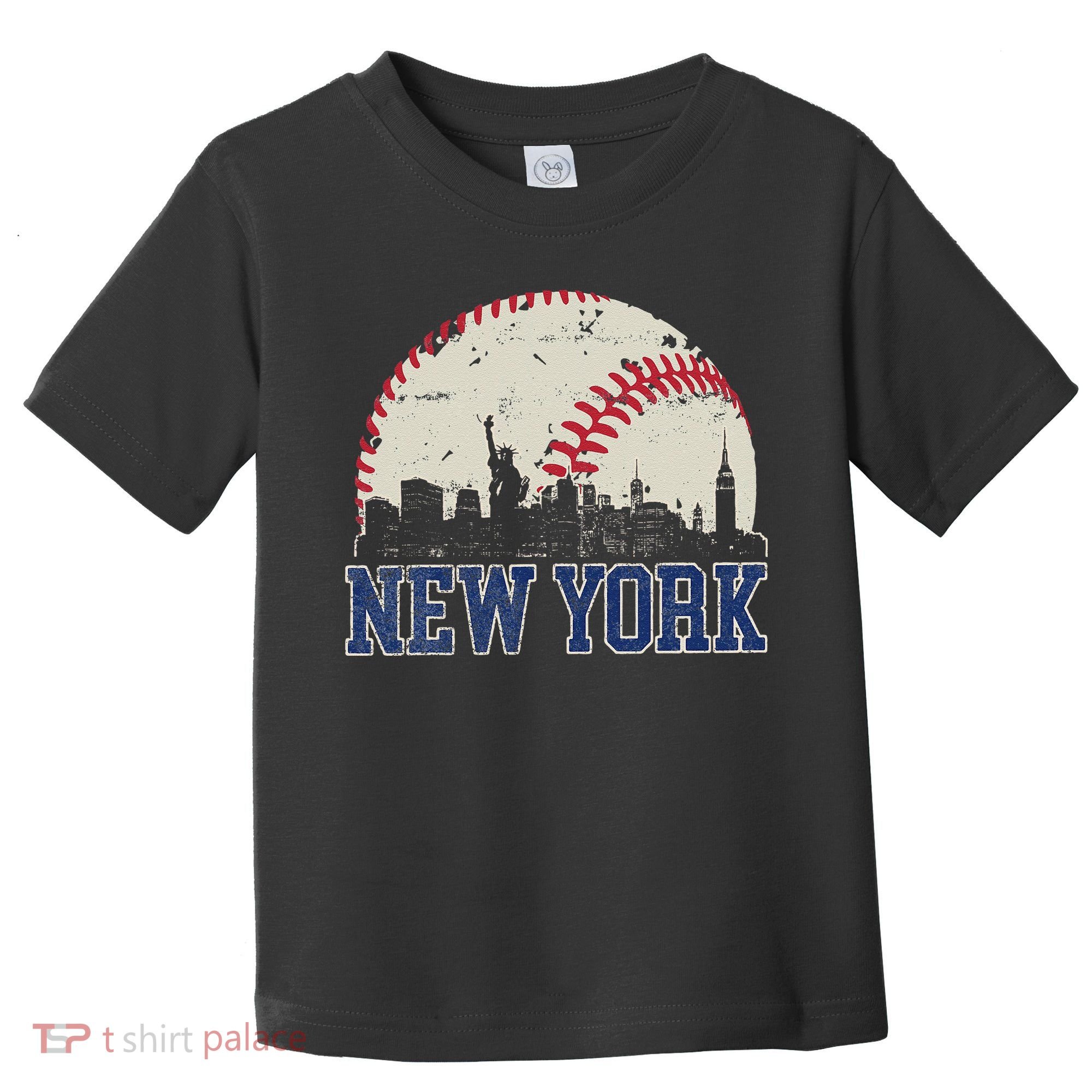 New York Retro Baseball Lover Met At Game Day Toddler T-Shirt