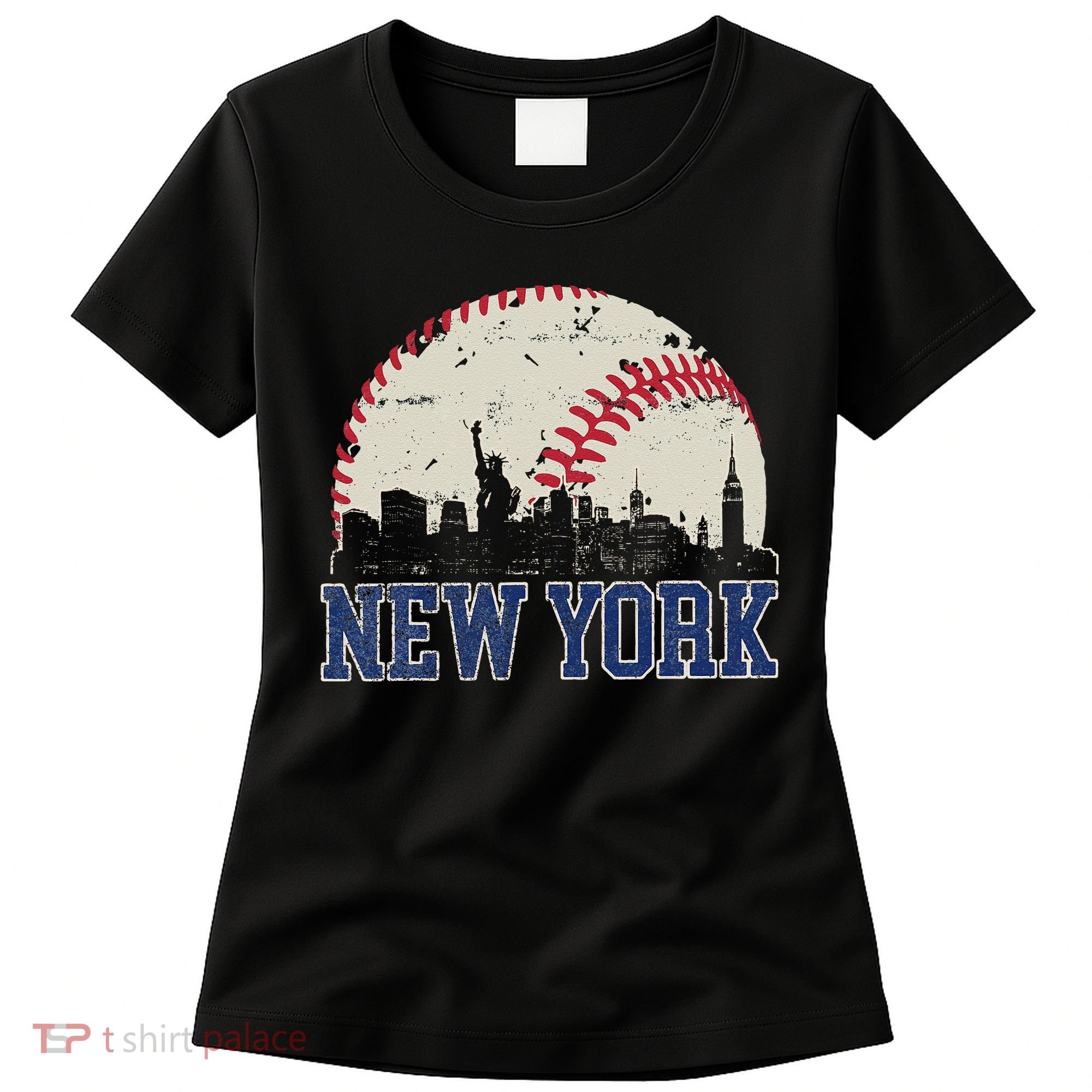 New York Retro Baseball Lover Met At Game Day Women's T-Shirt