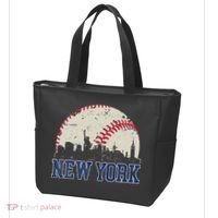New York Retro Baseball Lover Met At Game Day Tote Bag thumb 3