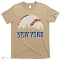New York Retro Baseball Lover Met At Game Day T-Shirt thumb 0
