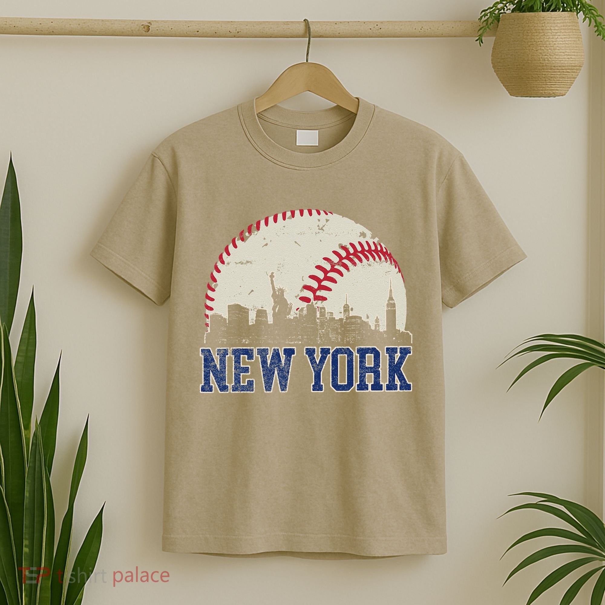 New York Retro Baseball Lover Met At Game Day T-Shirt