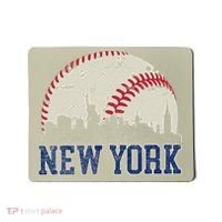New York Retro Baseball Lover Met At Game Day Mousepad thumb 0