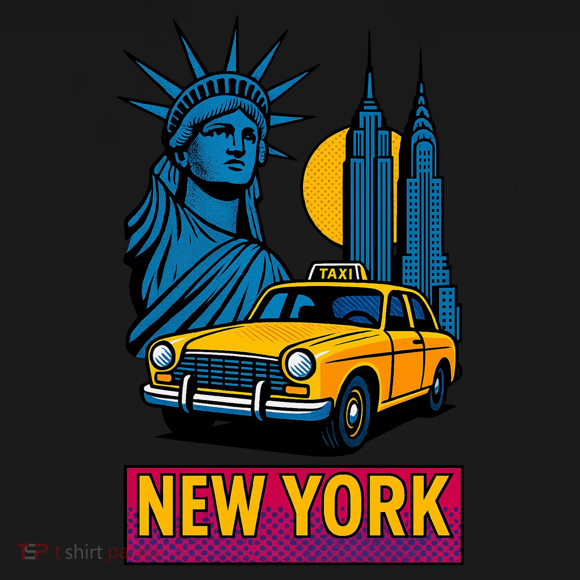 New York Retro Style Coaster