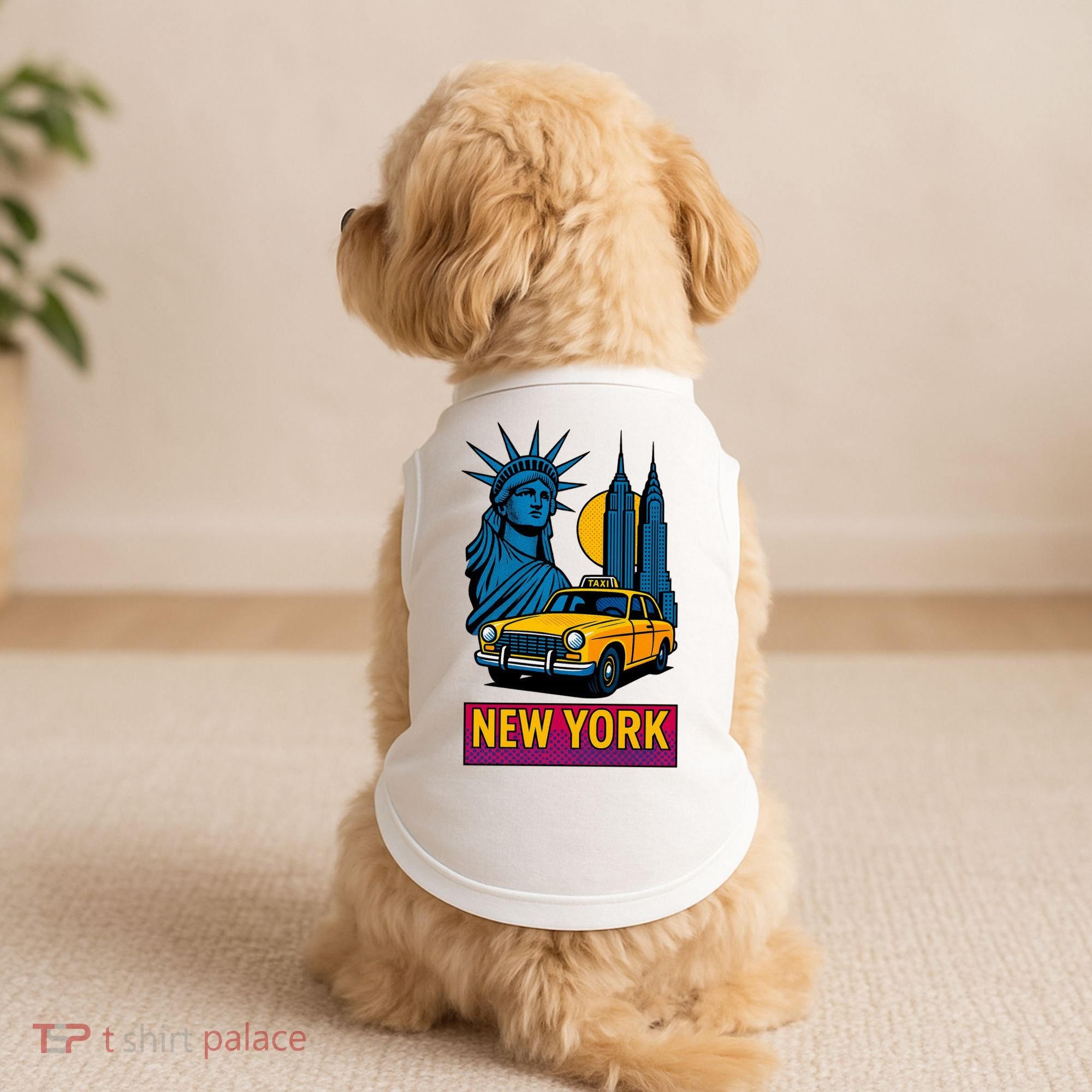 New York Retro Style Doggie Tank