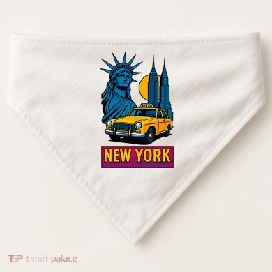 New York Retro Style USA-Made Doggie Bandana