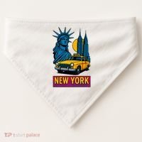 New York Retro Style USA-Made Doggie Bandana thumb 0